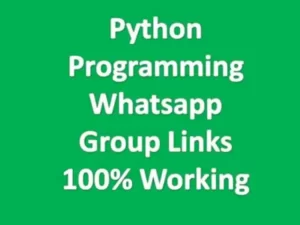 Python Programming Whatsapp Group Links