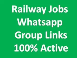 Railway Jobs Whatsapp Group Links