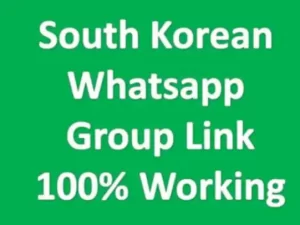 South Korean Whatsapp Group Link