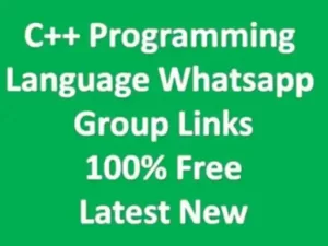 C++ Programming Language Whatsapp Group Links