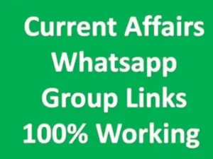 Current Affairs Whatsapp Group Links