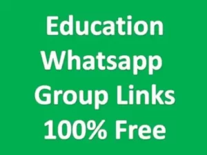 Education Whatsapp Group Links