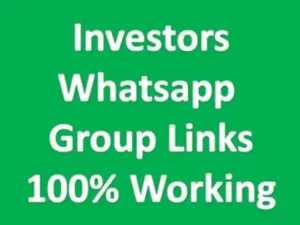 Investors Whatsapp Group Links