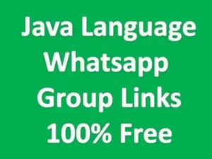 Java Language Whatsapp Group Links