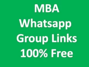 MBA Whatsapp Group Links