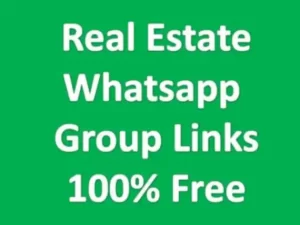 Real Estate Whatsapp Group Links