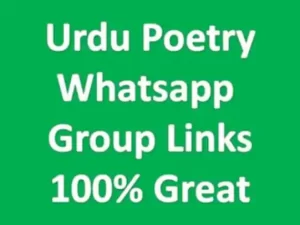 Urdu Poetry Whatsapp Group Links